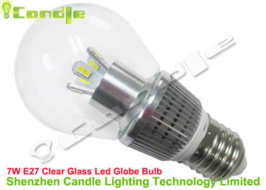 م RoHS قدرت بالا E27 7watt LED گلوب لامپ اداری شفاف شیشه ای صفحه اصلی