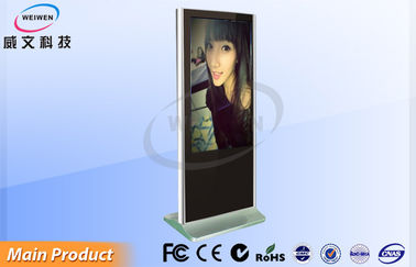 55 &#39;&#39; پایه داخل سالن تنها علامت های دیجیتال Kiosk برای تعریف مترو / لابی / سینما بالا