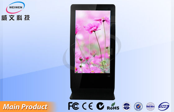 55 اینچ داخل سالن بی سیم طبقه ایستاده ال سی دی پلیر دیجیتال / تبلیغات مانیتور HD کامل
