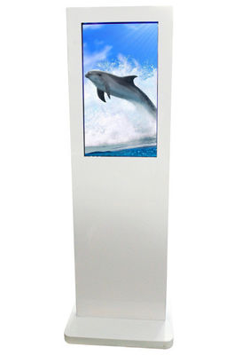 چند لمسی پایه ثبت نام LED دیجیتال کیوسک 46inch سفید Infared برای فرودگاه