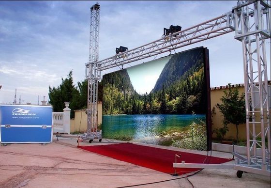 روشنایی بالا LED ها اجاره ضد آب RGB روی صفحه نمایش LED SMD 3 در 1