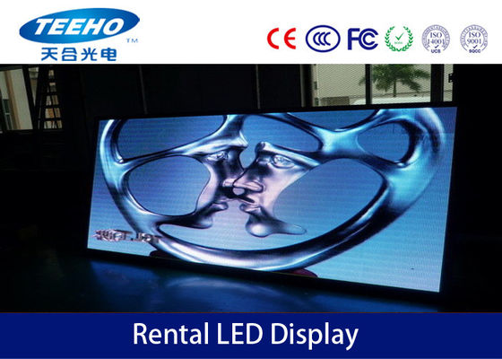 کامل رنگ P5 اجاره صفحه نمایش LED برای داخل سالن، چراغ ویدئو صفحه نمایش 50 - 60Hz قدرت
