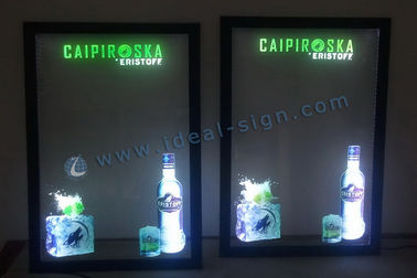 قاب های چوبی لاکی شیشه ای مهتابی LED نوشتن بنگاه برای کودکان و نوجوانان